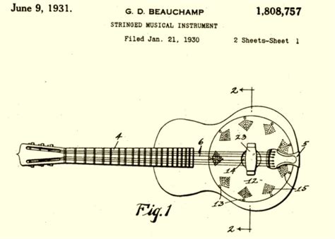 1931 National Single Cone Patent Resonator Guitar Bottleneck Dobro The Real World Guitars