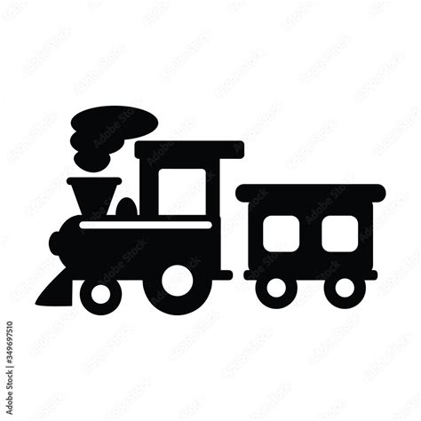 Vintage train silhouette illustration image Stock Vector | Adobe Stock