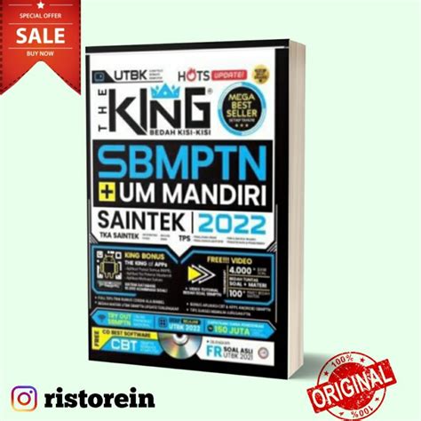 Jual Buku The King Bedah Kisi Kisi Sbmptn Um Mandiri Saintek Utbk