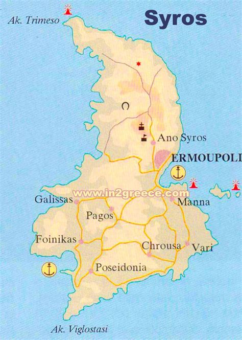 Syros Island Map - Fredi Jo-Anne