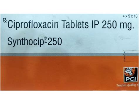 Synthocip Mg Ciprofloxacin Tablets Prescription At Rs Box In