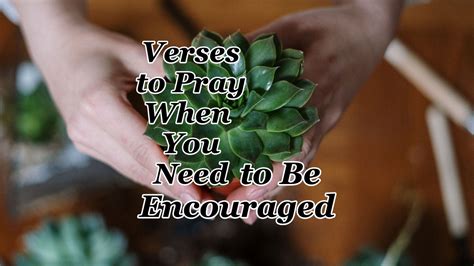 Verses To Pray When You Need To Be Encouraged Counting My Blessings