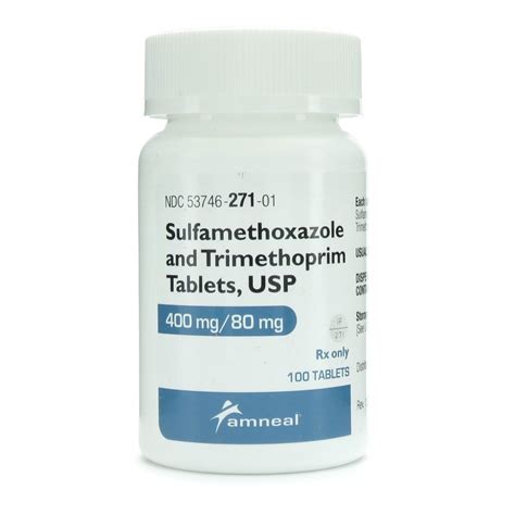 Sulfamethoxazole Trimethoprim 400mg 80mg Tablets 100 McGuff Medical