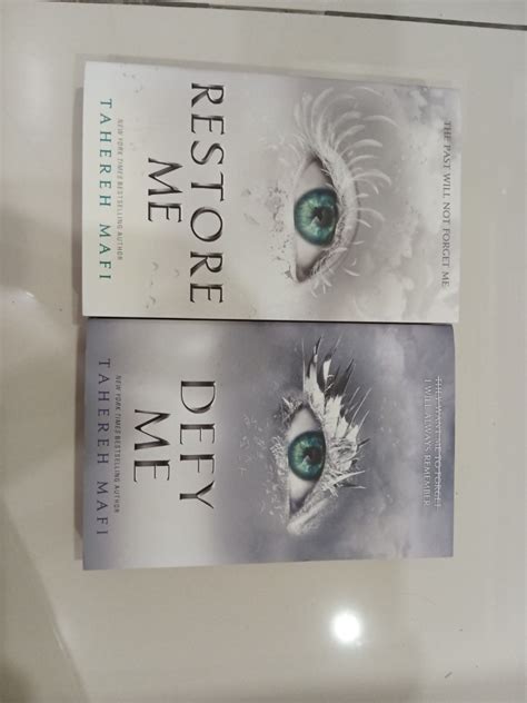 Restore Me Defy Me By Tahereh Mafi Shatter Me Series Book