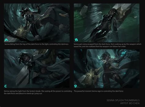 Riot Games League Of Legends Pantheon Senna And Aphelios Concept Art