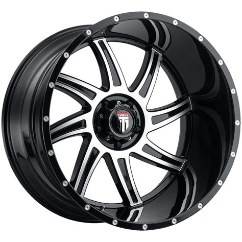 4 American Truxx AT162 Vortex 20x10 6x5 5 24mm Black Machined