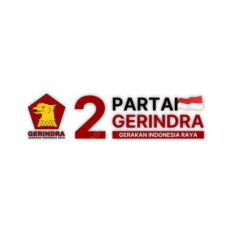 Gambar Logo Parti Gerindra Pilihan Raya Umum 2024 Grting Crads No 2 ...