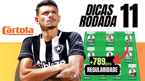 TOP 308 NO NACIONAL PRÓ 789 PTS CARTOLA FC 2023 DICAS DA RODADA 11