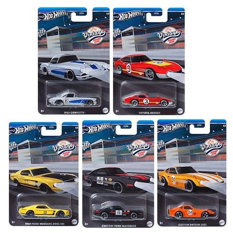 Hot Wheels Vintage Racing Club Set Miniaturas HRT Mini Hunts