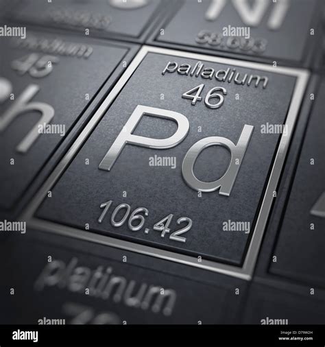 Palladium Chemical Element Stock Photo - Alamy