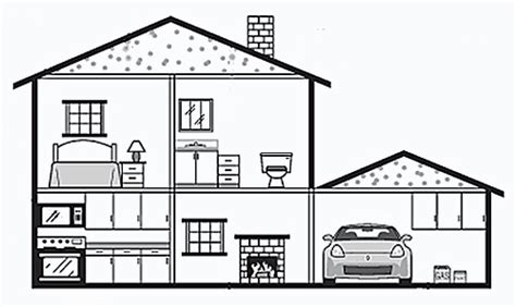 Inside A House House Drawing For Kids House Drawing Inside A House