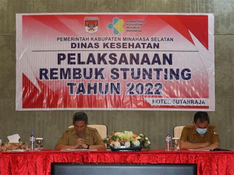 Wakil Bupati Pyr Hadiri Kegiatan Rembuk Stunting Kabupaten Minsel