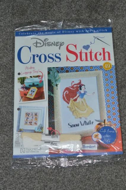 DISNEY CROSS STITCH Magazine With 2 X Threads Issues 49 By Hachette