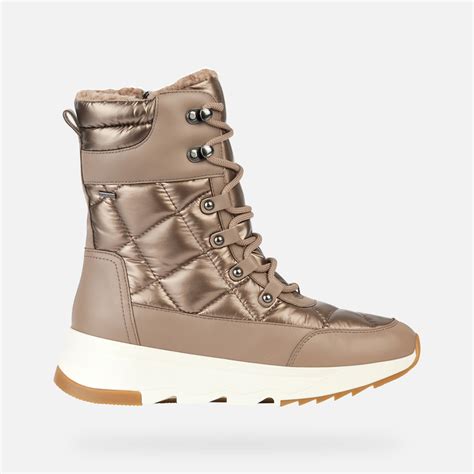 Geox Falena B Abx B Waterproof Boots Chestnut Woman Geox