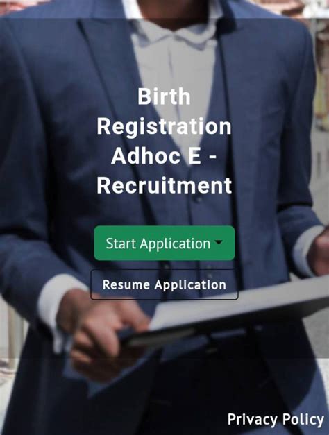 Npc Birth Registration Adhoc Staff E Recruitment Portal 2023 2024 Npc