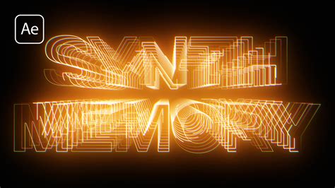 After Effects Tutorial Neon Outlines Effect With Saber Free Plugin