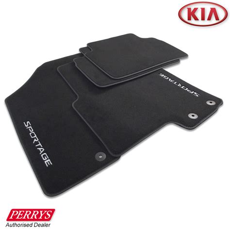 Kia Sportage Graphite Velour Carpet Front Rear Car Mats Set Genuine