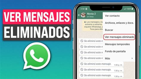 C Mo Leer Mensajes Eliminados De Whatsapp Sin Instalar