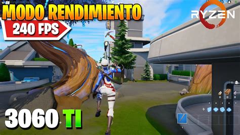 Rtx 3060 Ti Fortnite MODO RENDIMIENTO Temporada 3 240 FPS YouTube