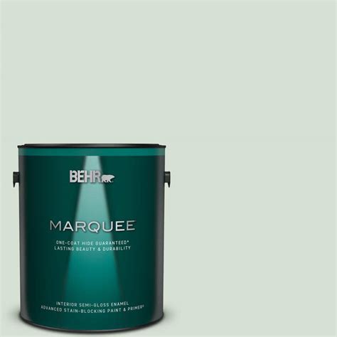 BEHR MARQUEE 1 Gal S410 1 River Mist Semi Gloss Enamel Interior Paint