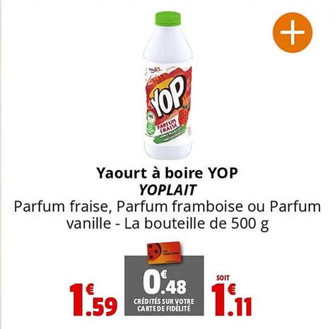 Promo Yaourt à Boire Yop Yoplait chez Coccinelle Supermarché