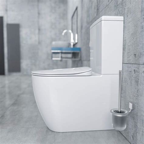 Design Keramik Stand Wc Kombination Inkl Sp Lkasten Wc Sitz Wei Oval