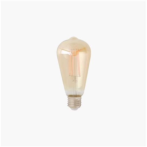 Lampadina Decorativa Led E Pera Ambra Luce Calda W Lm Equiv