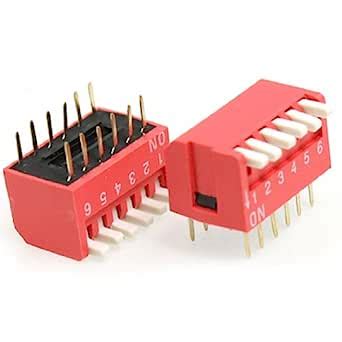 Uxcell Pcs Pin Positions Side Piano Dip Switch Mm Pitch