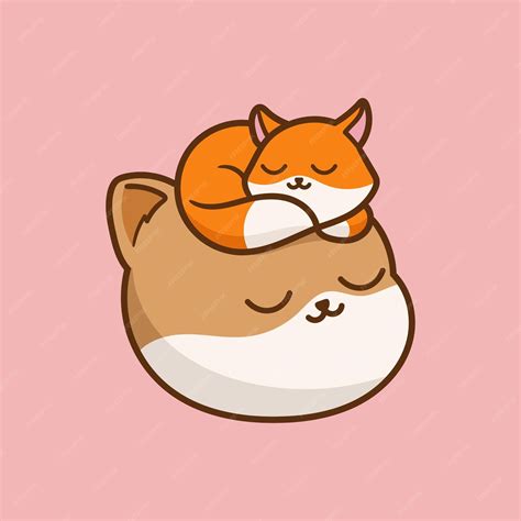 Premium Vector Cute Cat And Fox Cartoon