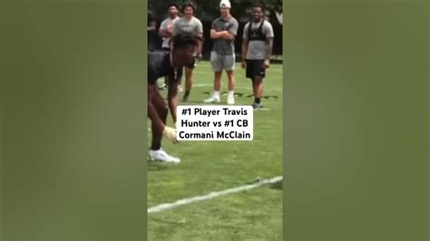 1 Player Travis Hunter Vs 1 Cb Cormani Mcclain 🔥 Coachprime