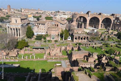 Roma Palatino Colosseo Foro Romano Fori Imperiali Stock Photo Adobe Stock