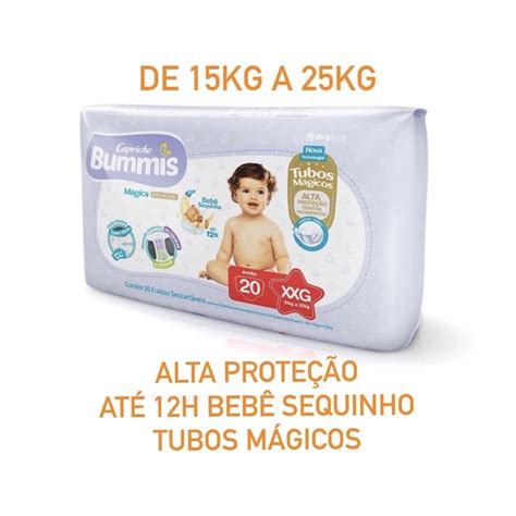 Fralda Capricho Bummis Magics Premium Jumbo Shopee Brasil