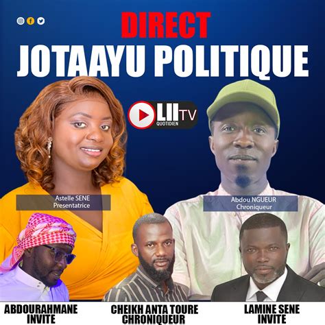 Direct Jotaayu Politique 23 Avril 2024 Liiquotidien