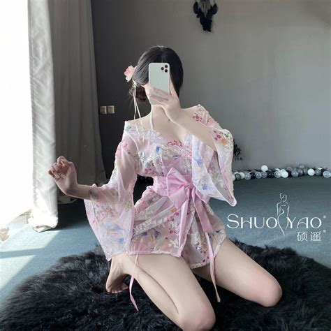 Order Quick Shipment Sexy Japanese Cardigan Three Point Chiffon Embroidered Kimono Suit Hot