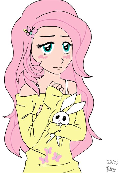 Fluttershy Human By Senaris On Deviantart