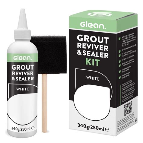 Grout Reviver & Sealer Kit | Various Colours | 250ml with Foam Brush