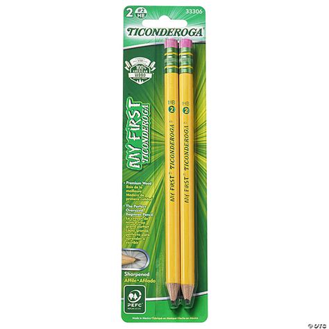 Ticonderoga My First Pencils Sharpened 2 Per Pack 12 Packs