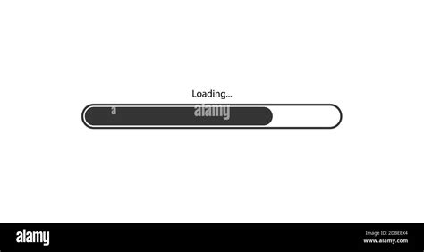 Vector Modern Black Loading Bar On White Background Stock Vector Image