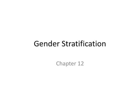 Ppt Gender Stratification Powerpoint Presentation Free Download Id2130017