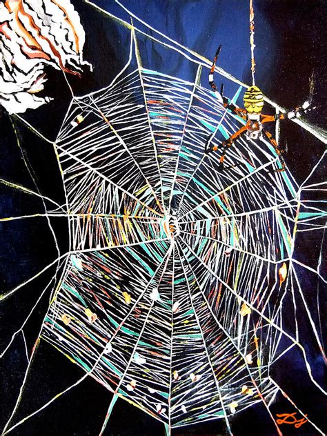 Spider Web Painting By Daniel Janda