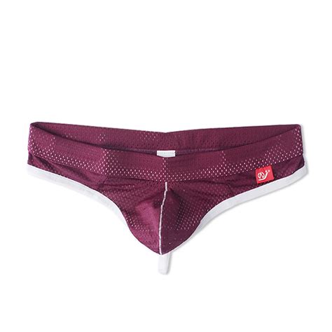 Men Underwear Breathable Mesh Bulge Pouch Bikini Underpants Briefs Low Waist Panties For Man