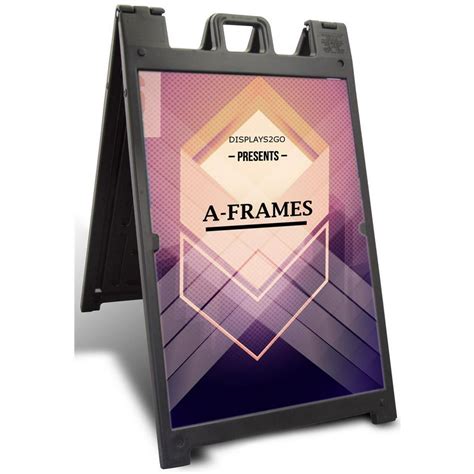 Displays2go 24 X 36 Signicade Plastic A Frame Sandwich Board With