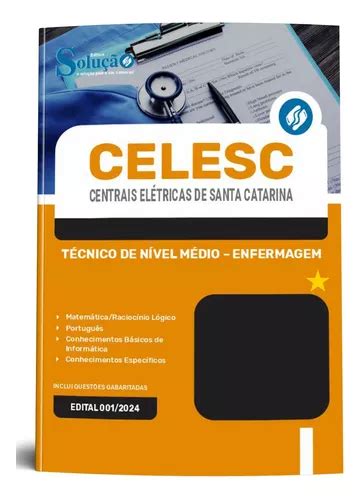 Apostila Celesc Sc 2024 Técnico De Nível Médio Enfermagem Editora