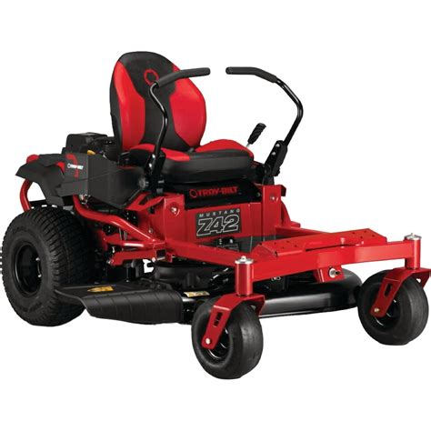 troy bilt mustang     hp kohler  turn riding mower