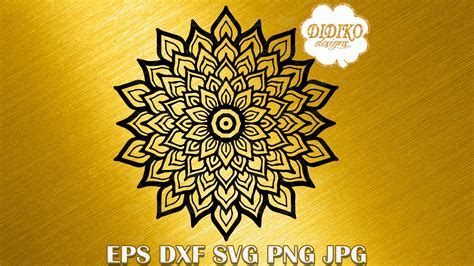 Mandala Svg Mandala Cricut File Manadla Silhouette Didiko Designs