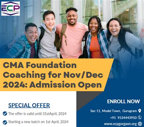 CMA Foundation Coaching For Nov Dec 2024 Admission Open Ecp