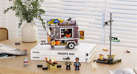 Funwhole Chili Wurst Anh Nger Lichter Bausteine Set Stadt Food Truck