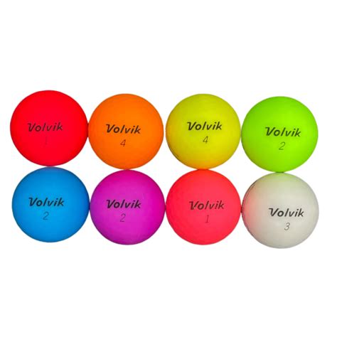 Volvik Matte Color Mix Used Golf Balls Dozen Golf Ball Planet