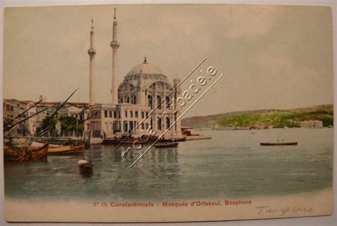 KARTPOSTAL İstanbul Ortaköy Camii Genel Görünüm Taşbaskı Kp No 10