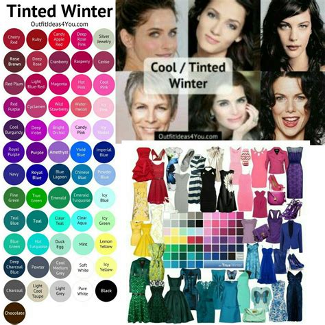 Cool Winter Winter Skin Tone Deep Winter Colors Celebrity Hair Colors True Winter Color